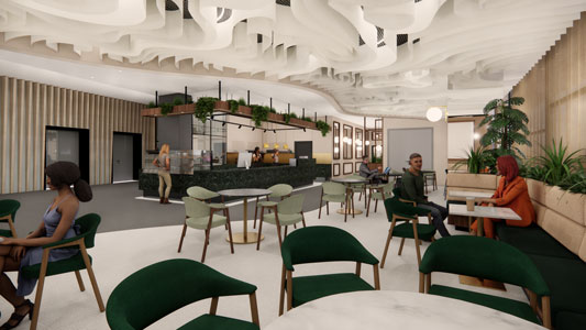 IZD Tower - Cafeteria Erdgeschoss