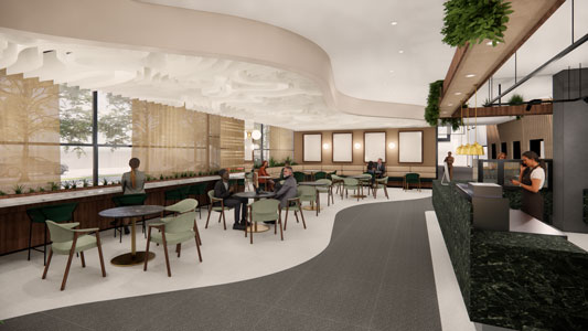 IZD Tower - Cafeteria Erdgeschoss