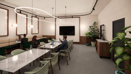 IZD Tower - Cafeteria Erdgeschoss